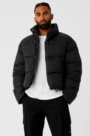 Alo Yoga Platinum Puffer Bunda Panske Čierne | Alo Yoga Slovensko SK-EHYZKO175