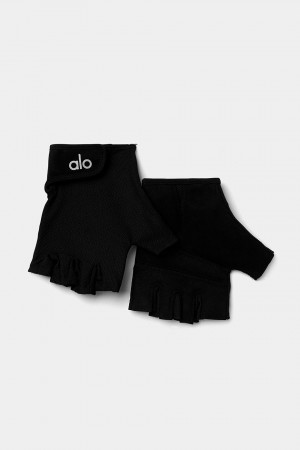 Alo Yoga Power Moves Workout Gloves Yoga Equipment Čierne | Alo Yoga Slovensko SK-FMIVXE645