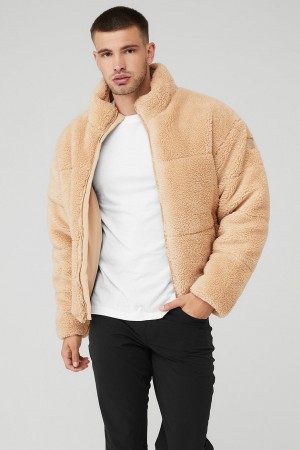 Alo Yoga Sherpa Stage Puffer Bunda Panske Hnede | Alo Yoga Slovensko SK-VKFJWR486