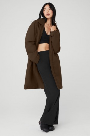 Alo Yoga Signature Overcoat Kabat Damske Hnede | Alo Yoga Slovensko SK-UPDGNS479