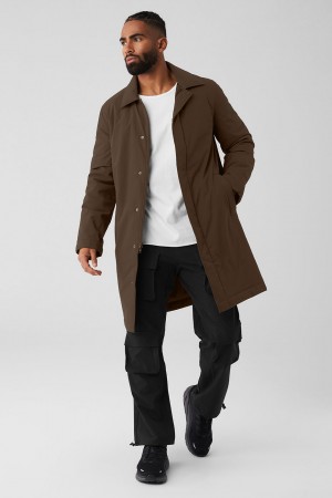 Alo Yoga Signature Overcoat Kabat Panske Hnede | Alo Yoga Slovensko SK-CYJLWM560