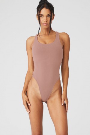 Alo Yoga Sleek Back Body Damske Ruzove | Alo Yoga Slovensko SK-OLTWIF352