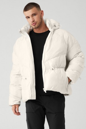 Alo Yoga Stunner Puffer Bunda Panske Biele | Alo Yoga Slovensko SK-YXAWTI137