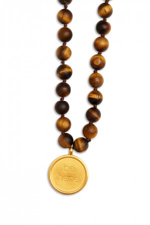 Alo Yoga Tiger’s Eye Mala Nahrdelnik Hnede | Alo Yoga Slovensko SK-OXRMQU703
