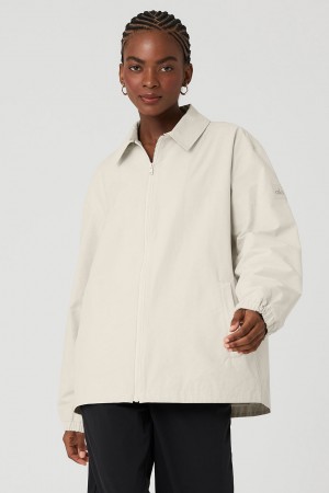 Alo Yoga Torrent Overshirt Bunda Damske Béžové | Alo Yoga Slovensko SK-PSRKMZ529