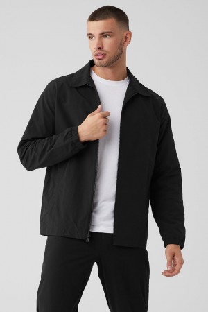 Alo Yoga Torrent Overshirt Bunda Panske Čierne | Alo Yoga Slovensko SK-MJYKFI769