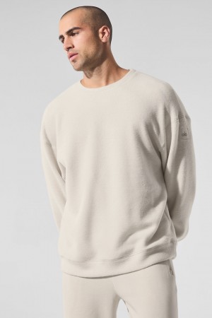 Alo Yoga Triumph Restore Crew Neck Mikina Panske Béžové | Alo Yoga Slovensko SK-QOLYMD903