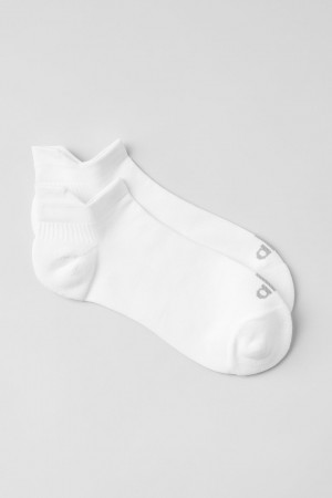 Alo Yoga Unisex Performance Tab Ponozky Biele Titán | Alo Yoga Slovensko SK-ULCWXS587