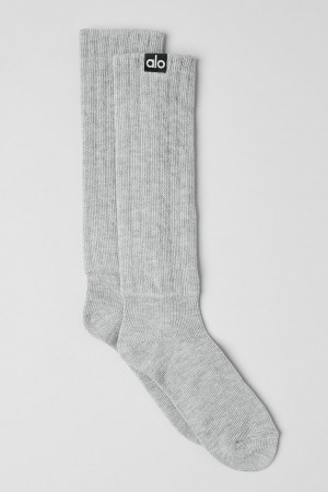 Alo Yoga Unisex Scrunch Ponozky Siva | Alo Yoga Slovensko SK-ZTPWGQ107
