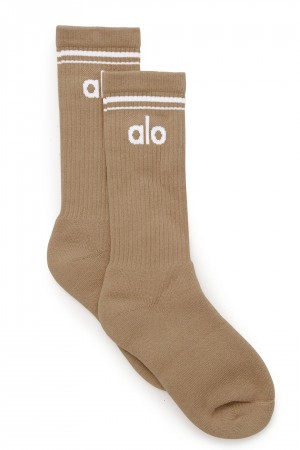 Alo Yoga Unisex Throwback Ponozky Biele | Alo Yoga Slovensko SK-CTSAZX173