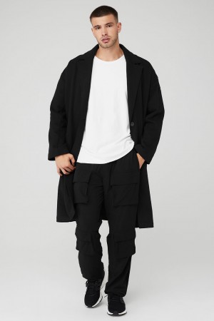 Alo Yoga VIP Blazer Trench Bunda Panske Čierne | Alo Yoga Slovensko SK-QIGONX438
