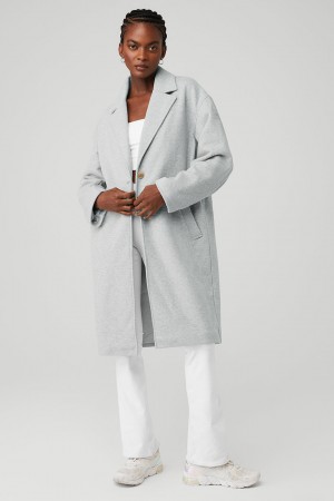 Alo Yoga VIP Blazer Trench Kabat Damske Siva | Alo Yoga Slovensko SK-WXHSVA037