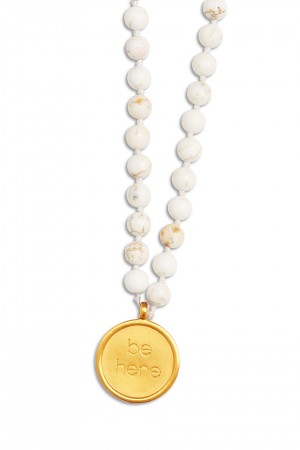 Alo Yoga White Turquoise Mala Nahrdelnik Biele | Alo Yoga Slovensko SK-SVZCYD635