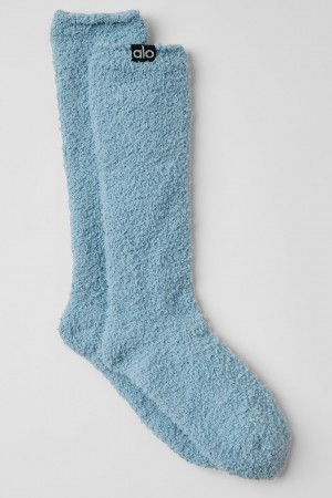 Alo Yoga Women's Plush Lush Ponozky Modre | Alo Yoga Slovensko SK-HRPZQN718